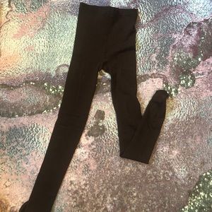Fleece Lined Black Tights